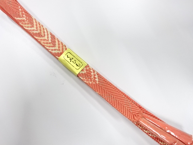 未使用品　正絹　手組帯締め